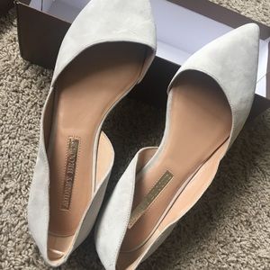 Audrey Brooke light gray flats size 10.